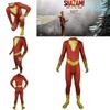 Golden Thunder Shazam Bodysuit Halloween Costume For Kids And Adults