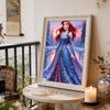 Snowy Forest Snowflake Ariel New Pearl-Inlaid Frameless Art | Handmade Pearl Craft, Snowy Lake Forest Theme, For Icy Romantic Decor
