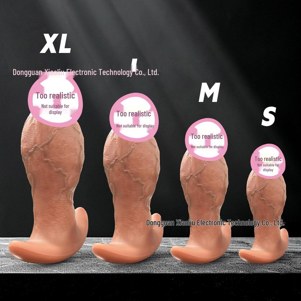 Rear Garden Silicone Anal Plug - Extra Large, Soft, Irregular Adult Toy