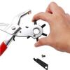 9 Inch Leather Hole Punch Heavy Duty Hand Pliers Belt Holes 6 Sized Puncher Tool