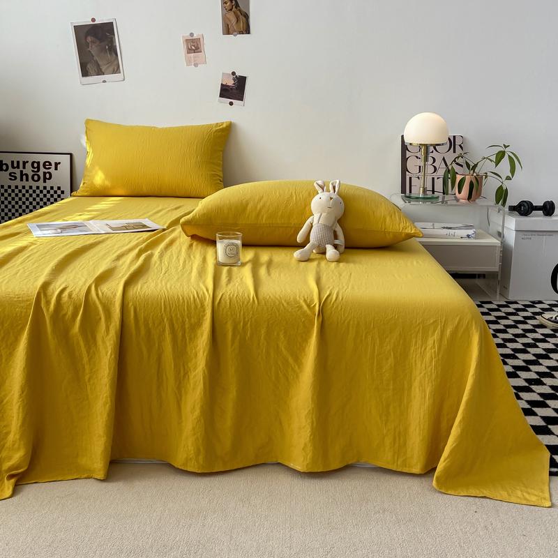 Einfarbiges Bettlaken Weiches Flaches Bettlaken Heim Bettwäsche sabanas para cama Erwachsene Kinderzimmer Flache Laken (Kein Kissenbezug)