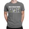 Men T-Shirt How To Pick Up Chicks Novelty 100% Cotton Tees Short Sleeve T Shirt Crew Neck Clothing Printed