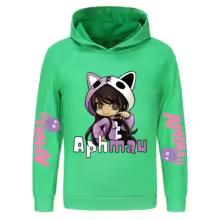 Anime APHMAU Hoodie Kids Cartoon Jumper Boys Long Sleeve Coats Baby Girls Hooded Sweatshirts Children Pullover Sweater