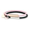 Edelstahl Leder Geflochtenes Armband Mit Magnetischem Verschluss Partner Minimalistisches Geometrisches Design Unisex Schmuck