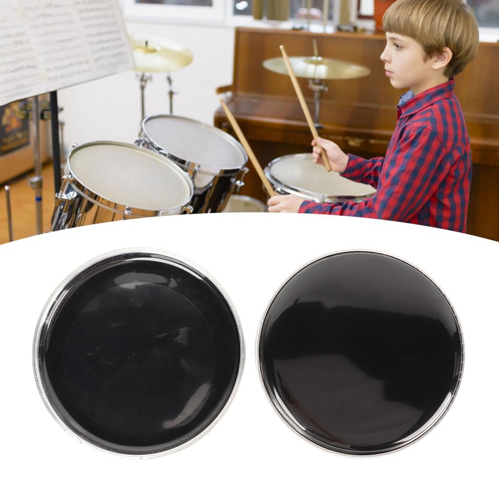 2Pcs  head 8.5in   Head 2 Layer Polyester Film Instrument Accessory for Replacement