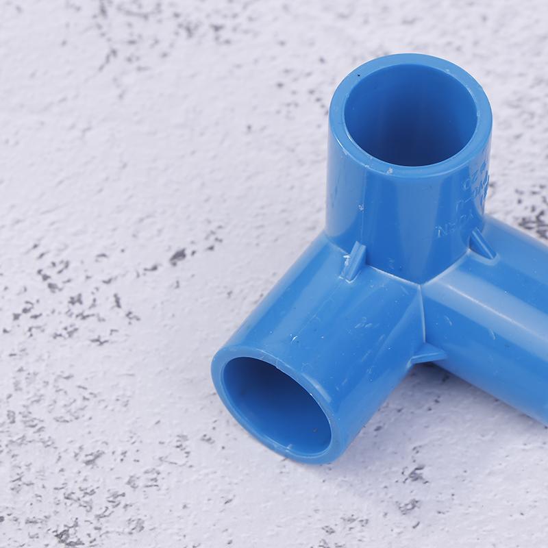10Pcs Pvc Elbow 3 Way Pipe Fittings Pvc Garden Right Angle Tee Corner Joint Tent Feet Corner Center Connector