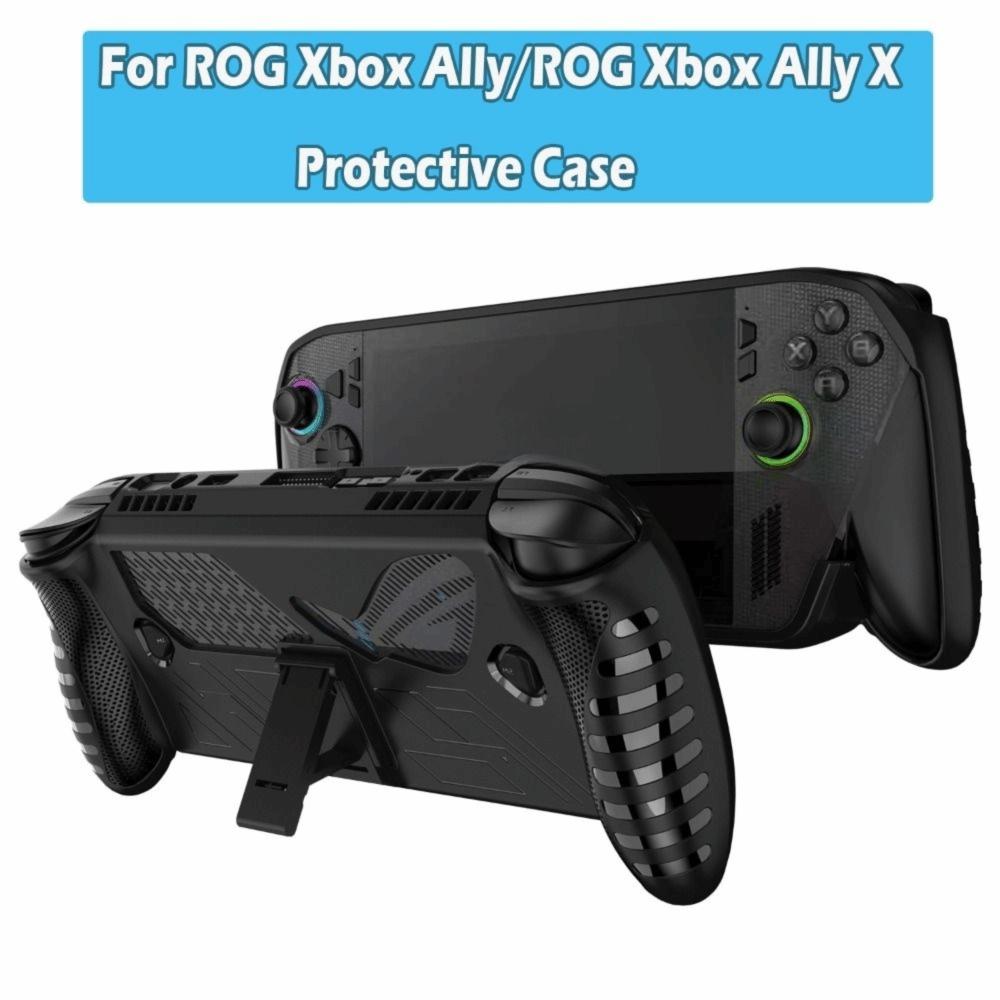 TPU Handheld Game Console Case Shockproof Anti Slip Protective Cover with Kickstand Ergonomic for ROG Xbox Ally/ROG Xbox Ally X