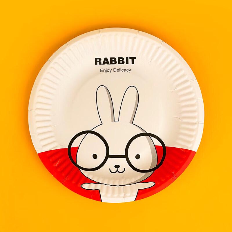 Disposable Cartoon Paper Plates for Kids