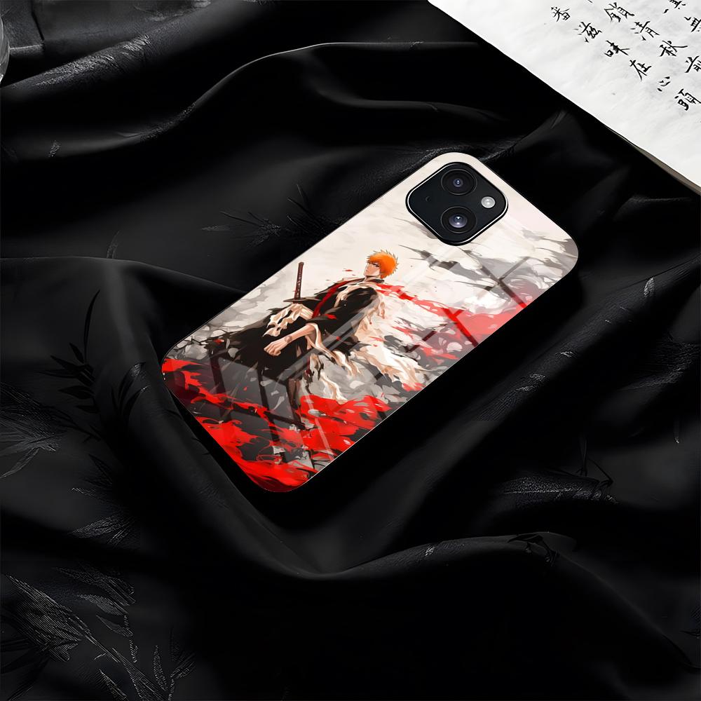 B-Bleach Phone Case For IPhone 17 Pro Max 16 15 14 Pro Max 13 11 Plus Glass Cover
