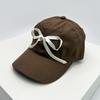 New Men Women Korean Bow Ribbon Baseball Hats Sunshade Niche Ins Breathable Snapback Caps Versatile Fashion Sweet Simple Student