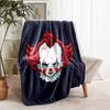 1pc Blanket Pennywise the Dancing Clown1 Print Design, Lightweight Blanket for Sofa, Bed- Soft &Warm, Gift for All Seasons Like Christmas, Halloween