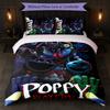 Poppy Playtime Stampa Set Copripiumino 3 Pezzi 1 Copripiumino e 2 Federe Biancheria da Letto Morbida per Camera da Letto Domestica