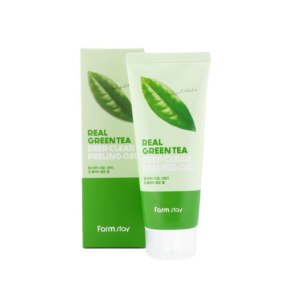 

Отшелушивающий гель с экстрактом зеленого чая FarmStay Real Green Tea Deep Clear Peeling Gel 100мл
