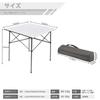 TIMBER RIDGE Outdoor Table Folding 707070cm Telework Weight 4.2kg Load Capacity 45kg Aluminum Roll Table Camping BBQ Storage Bag Included Compact