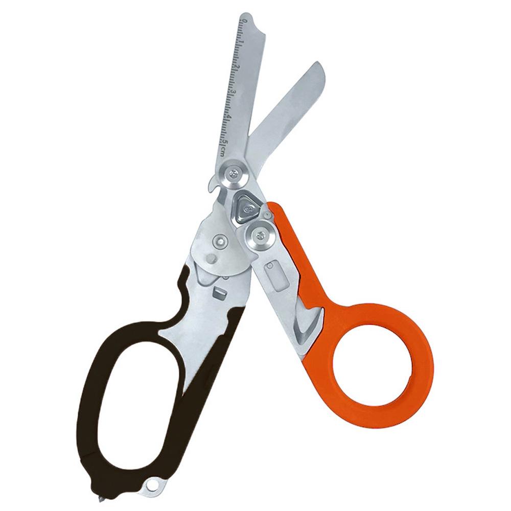 

Многофункциональные ножницы Raptors First Aid Expert Tactical Складные ножницы из нержавеющей стали для походных инструментов Комбинированный гаджет