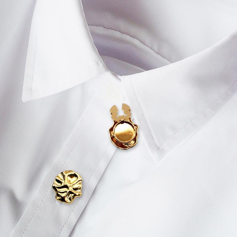 1PC Button Cover Electroplating Cufflinks Exquisite Love Shape Cool Jewelry Party Button Decoration Gift 24x17mm