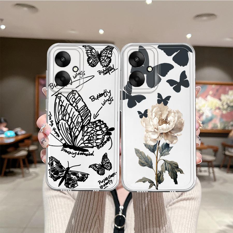 Butterfly Case for Xiaomi Poco X3 NFC X3 Pro Soft Phone Cover