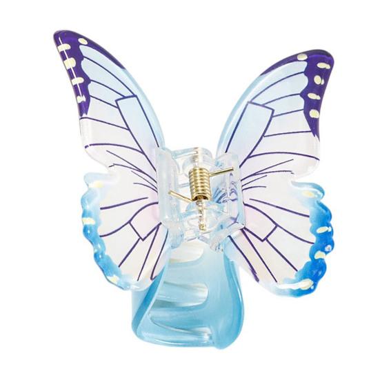 

Hair Claw Butterfly Design Back Head Hair Clip Anti-slip Teeth Strong Grip Shark Hair Clip Lightweight Versatile Hair Accessory