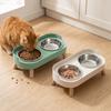 Multi Color Frame Cat Feeding Bowl Adjustable Height Dog Food Water Bowl  Household Pet Supply