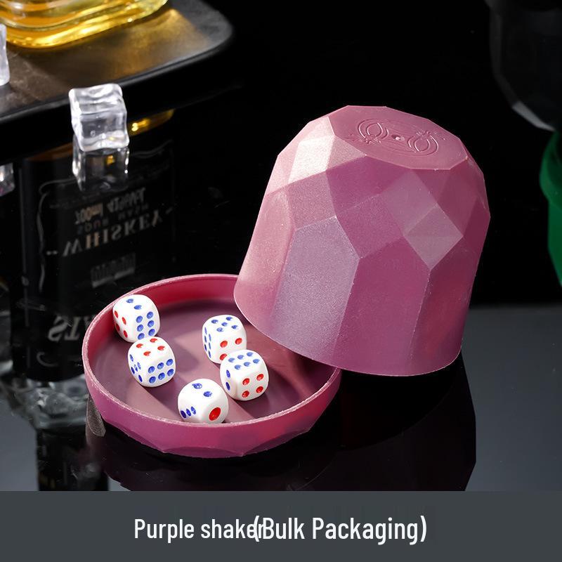 Diamond Dice Cup Set with Stopper and Base for Shaking Dice
