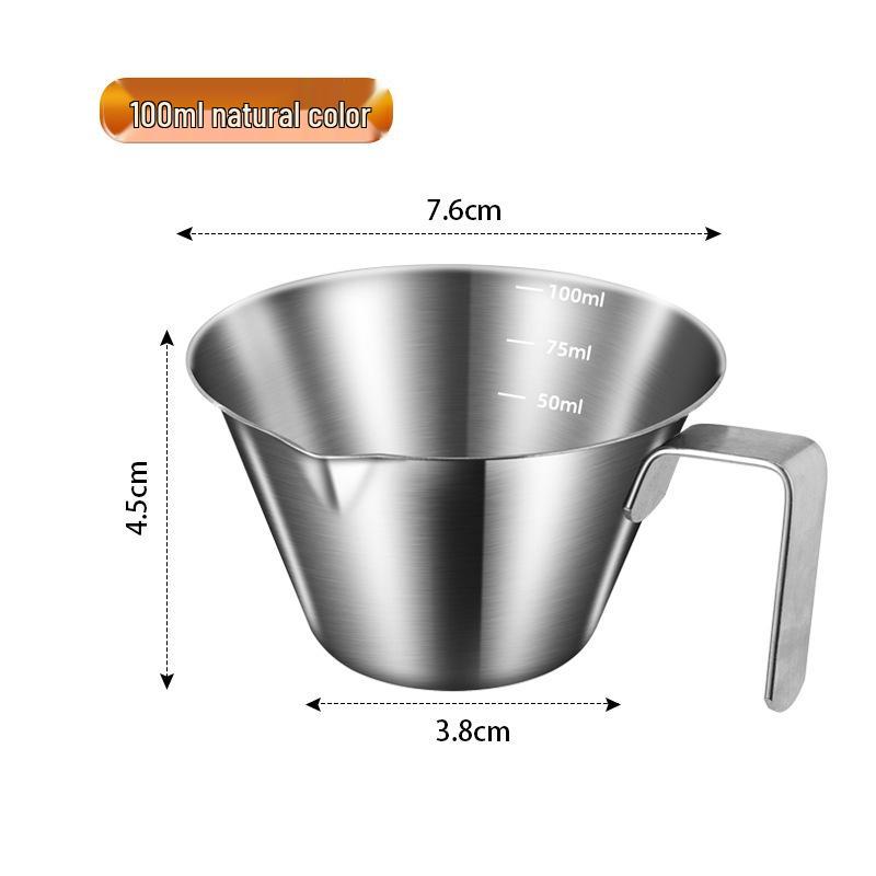 304 Stainless Steel Espresso Measuring Cup with Scale and Filter