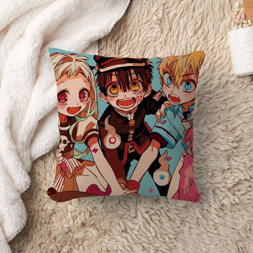 Toilet B-Bound H-Hanako Kun Pillow Gift Home Office Decoration Bedroom Sofa Car Cushion Cover case 45x45