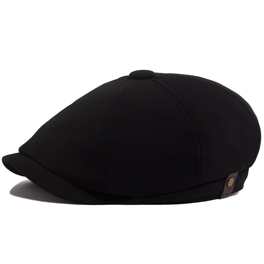 British Retro Octagonal Cap: Unisex Fashion Beret for Spring & Autumn - European & American Style Newsboy & Duckbill Design