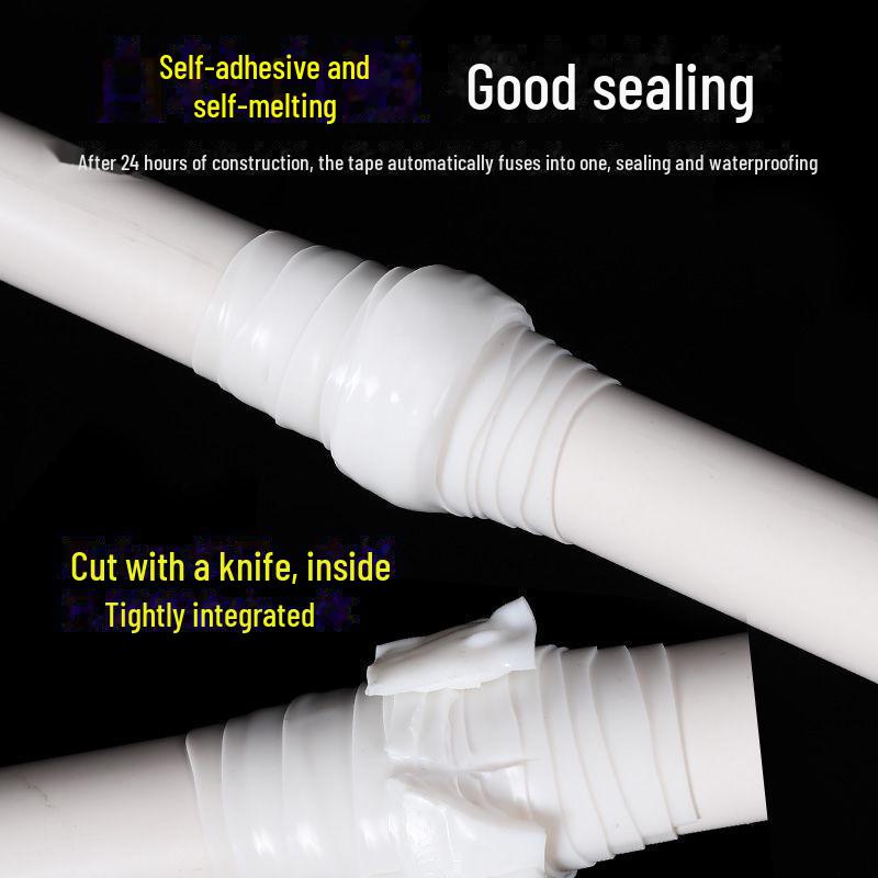 Influencer-Approved Strong Silicone Leak-Stopping Self-Adhesive Waterproof Tape for PVC, Plastic, Metal Pipes