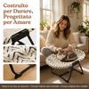 , Letto Rialzato Pieghevole Raffreddante per Gatti da Interno con Telaio Metallico Portatile Traspirante Rete Antiscivolo Culla Piattaforma Sonno per Cani Gatti