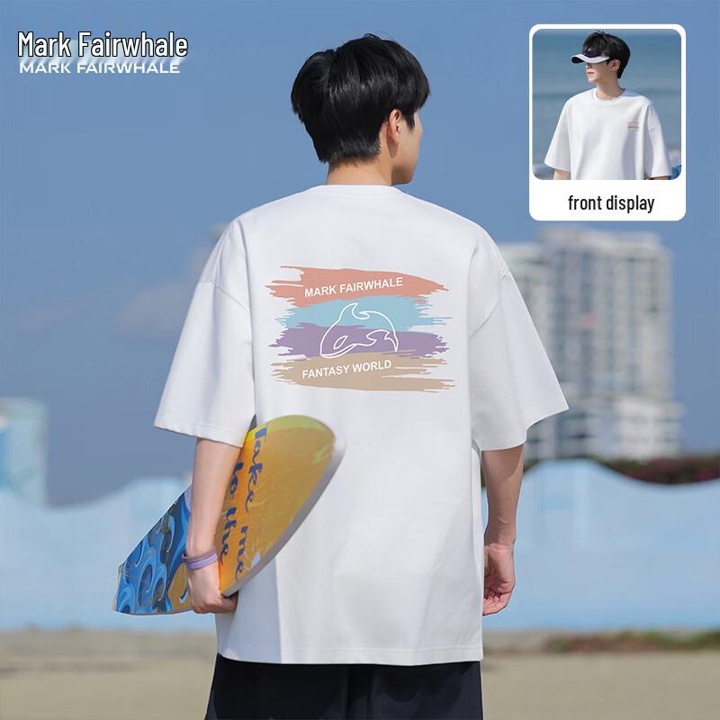

Mark Fairwhale American Retro Short-Sleeve Pure Cotton T-Shirt L