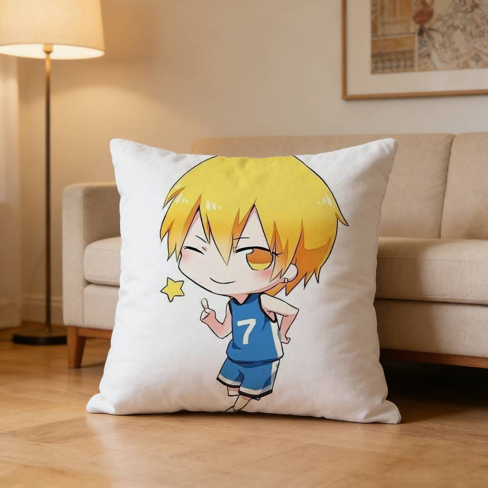 Anime KKurokos BBasketballS Pillow Case Pattern Printed Pillowcase For Living Room Sofa Cushion Cover