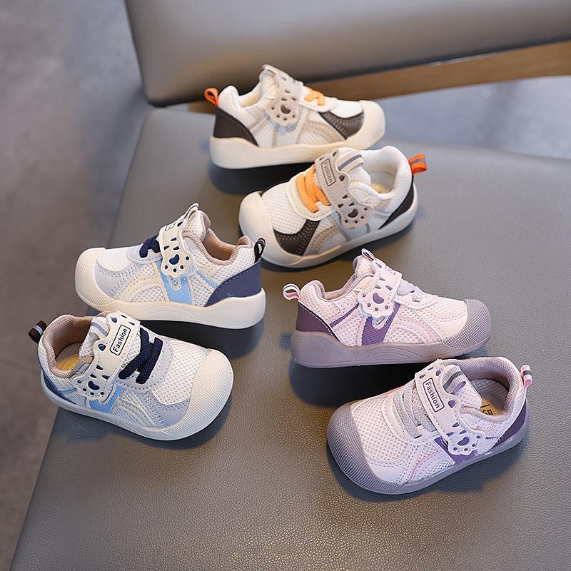 Baby Soft-soled Toddler Shoes Spring and Autumn New Boys and Girls Baby Shoes Breathable Non-slip Sneakers Mesh Functional Shoes