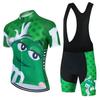 Summer Breathable Cycling Suit Set 2026 Cartoon Men's Cycling Jersey Short Sleeve Bicycle Outdoot Cycling Clothing Kit MTB Bike Wear Maillot Ciclismo