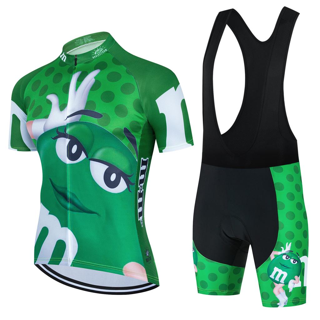 Summer Breathable Cycling Suit Set 2026 Cartoon Men's Cycling Jersey Short Sleeve Bicycle Outdoot Cycling Clothing Kit MTB Bike Wear Maillot Ciclismo