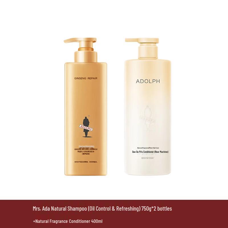 Adol Ginseng Natural Oil Control Shampoo & Conditioner Set