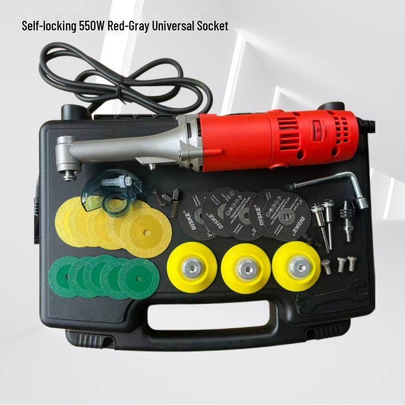 90-Degree Multifunctional Electric Grinder: Seam Polishing, Tile Slotting, and Speed-Control Elbow Tool.