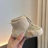 Soft-Sole Warm Cotton Boots for 0-1 Year Olds - Non-Shedding, Unisex, Plush Lined for Autumn & Winter