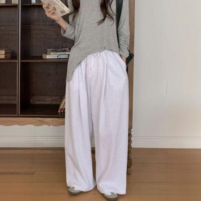 New Arrivals Open Run Balloon SweatPants Curved Big Size Banding Waist Pants