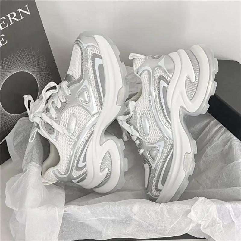 Women's New Fashion Platform Shoes Female Autumn  New Breathable Outdoor chunky sneakers Lightweight Casual Tennis Shoes