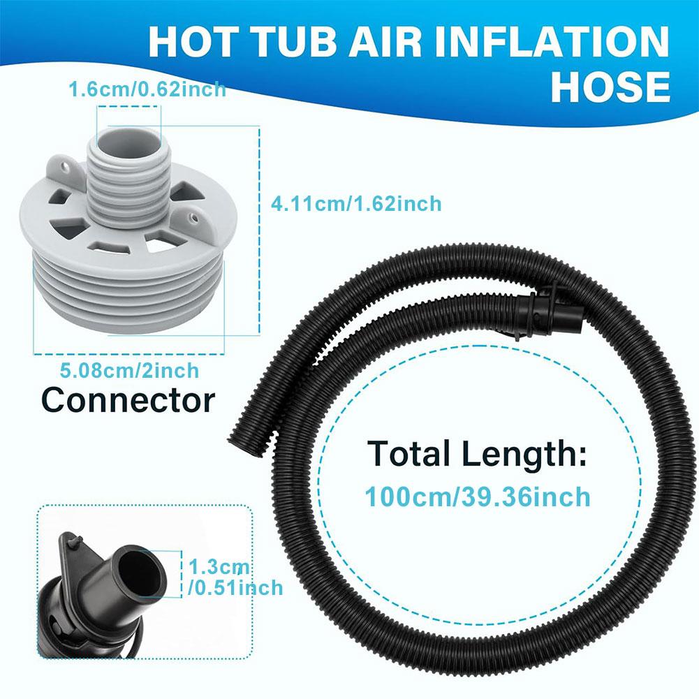 P6931 Hot Tub Air Inflation Hose Replacement Massage Bath Tub Air Inflation Pipe Hot Tub Air Inflate Hose for Coleman Intex Spa