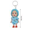 12 Pezzi Mini Portachiavi Bambola Adorabile Portachiavi Bambole Piccole Portatile Anello Portachiavi per Regalo di Compleanno