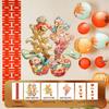 3D Dragon and Phoenix 'Xi' Character KT Board for Wedding Room Atmosphere - Living Room, Bedroom, or Bedside Wall Decoration