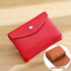 Leather Short Coin Wallets Card Holder Clutch Bag Card Case Vintage Cowhide Small Money Purse for Men Women Earphone Coin Pouch