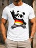 Gerunisexy Panda Rock Pose Oversized Cool Panda With FlAg Colors And Confident Stance Unisex All Unisex All TShirt