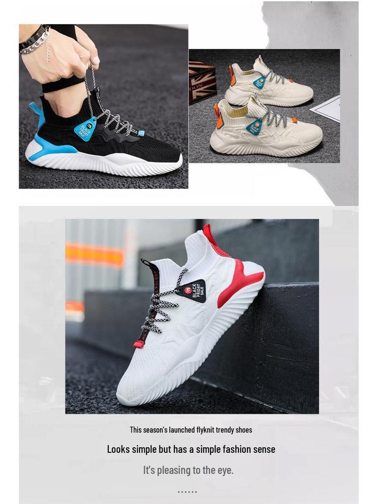 Men's 2024 Autumn Soft Sole Breathable Fly-knit Sneakers
