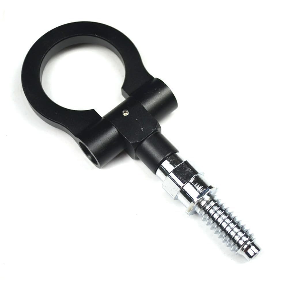 Car Tow Hook Universal Car Front Rear Bumper Trailer Aluminum Orientation Adjustable Detachable Retractable (Blue)