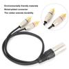 3PIN XLR XLR Stecker auf 2RCA Audio Splitterkabel Vergoldete Stecker Patchkabel 2RCA auf XLR Adapter Y-Splitter Adapter