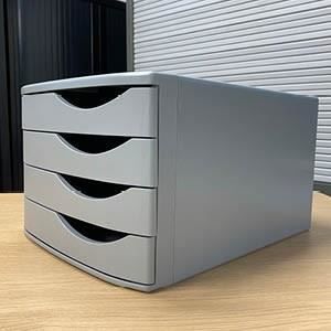 Module De Classement - JALEMA - Classbox 4 Tiroirs - Gris - 216 X 300 X 375 Mm