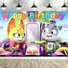 Dewprint The Creature C-Cases Birthday Party Backdrop Cartoon Themed Animals Party Decoration Supplies Birthday Party Banner702