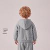JELLYBABY Boys' 3D Bear Embroidered Hooded Knit Jacket